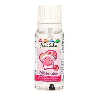 FunCakes Colle Alimentaire Transparente pour Décorations en Sucre de Gâteaux Comprend Pinceau Facile à Utiliser 22g, FC52100 - Publicité FunCakes Colle Alimentaire Transparente pour Décorations en Sucre de Gâteaux Comprend Pinceau Facile à Utiliser 22g, FC52100 - Publicité