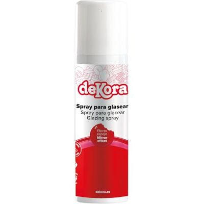dekora – Spray nappage brillant effet miroir pour entremets et mousses (surgelés), doux, ne tache pas, finition propre sans coulures, 280 g - Publicité dekora – Spray nappage brillant effet miroir pour entremets et mousses (surgelés), doux, ne tache pas, finition propre sans coulures, 280 g - Publicité