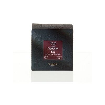 Dammann Frères - Thé noir caramel - sachets de thé - 25 sachets - thé - Publicité Dammann Frères - Thé noir caramel - sachets de thé - 25 sachets - thé - Publicité