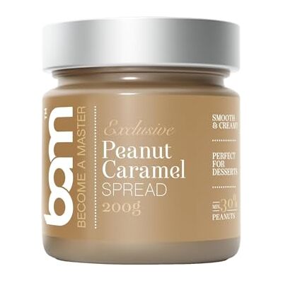 BAM Pâte à Tartiner aux Fruits à Coque de Qualité Supérieure – Parfaite pour Topping, Croissant, Dessert – 200g, Caramel cacahuète - Publicité BAM Pâte à Tartiner aux Fruits à Coque de Qualité Supérieure – Parfaite pour Topping, Croissant, Dessert – 200g, Caramel cacahuète - Publicité