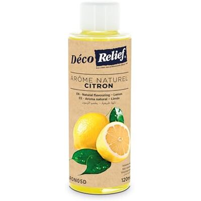 Déco Relief Arôme Naturel de Citron 120 ml Ingrédient Pâtisserie ARON05D - Publicité Déco Relief Arôme Naturel de Citron 120 ml Ingrédient Pâtisserie ARON05D - Publicité