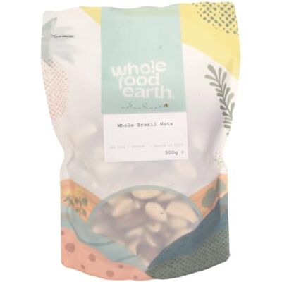 Wholefood Earth Noix du Brésil entières, 500 g Sans OGM Naturel Source de fibres - Publicité Wholefood Earth Noix du Brésil entières, 500 g Sans OGM Naturel Source de fibres - Publicité