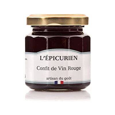 L'épicurien Confit artisanal de Vin Rouge pour fromages et foie gras 125g - Publicité L'épicurien Confit artisanal de Vin Rouge pour fromages et foie gras 125g - Publicité