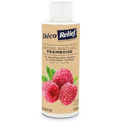 Déco Relief Arôme Naturel de Framboise 120 ml Ingrédient Pâtisserie ARON03D - Publicité Déco Relief Arôme Naturel de Framboise 120 ml Ingrédient Pâtisserie ARON03D - Publicité