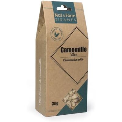 Nat & form Nat&Form Tisane Camomille Romaine Fleur 30g - Publicité Nat & form Nat&Form Tisane Camomille Romaine Fleur 30g - Publicité