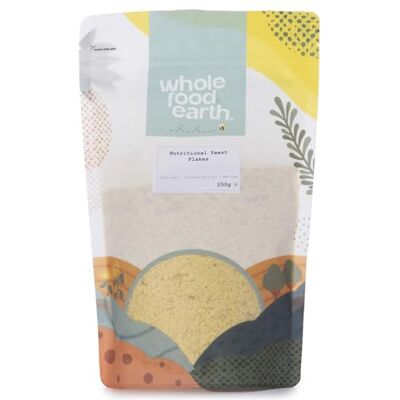 Wholefood Earth Flocons de levure nutritionnels, 250 g, Avec vitamine B12, Sans produits laitiers, Sans OGM, Végans - Publicité Wholefood Earth Flocons de levure nutritionnels, 250 g, Avec vitamine B12, Sans produits laitiers, Sans OGM, Végans - Publicité