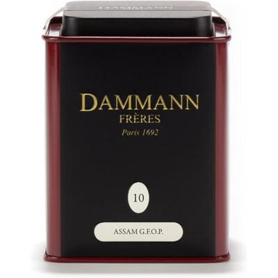 Dammann Frères 10 Assam G.F.O.P. boîte100 g - Publicité Dammann Frères 10 Assam G.F.O.P. boîte100 g - Publicité