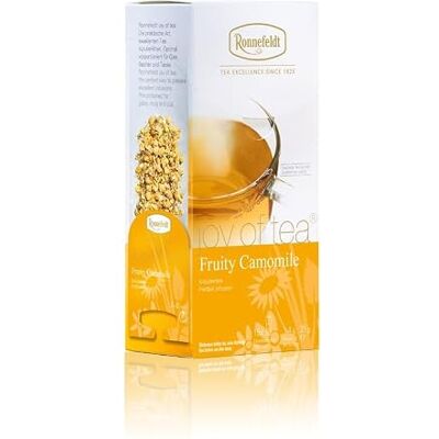 Ronnefeldt Fruity Camomile « Joy of Tea » Tisane à base de plantes, 15 sachets de thé, 21 g, quantité : 1 pièce - Publicité Ronnefeldt Fruity Camomile « Joy of Tea » Tisane à base de plantes, 15 sachets de thé, 21 g, quantité : 1 pièce - Publicité