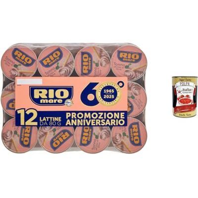 Italian Gourmet E.R. Italian Gourmet Rio Mare Thon à l’Huile d’Olive Lot 12 Boîtes x 80 g – Thon premium italien en huile d’olive, texture tendre et goût authentique, idéal salades, pâtes + Italian Gourmet Polpa - Publicité Italian Gourmet E.R. Italian Gourmet Rio Mare Thon à l’Huile d’Olive Lot 12 Boîtes x 80 g – Thon premium italien en huile d’olive, texture tendre et goût authentique, idéal salades, pâtes + Italian Gourmet Polpa - Publicité