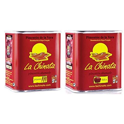 La Chinata Smoked Paprika Sweet and Hot Lot de 2 boîtes de 70 g D.O.P. Pimenton- Le meilleur - Publicité La Chinata Smoked Paprika Sweet and Hot Lot de 2 boîtes de 70 g D.O.P. Pimenton- Le meilleur - Publicité