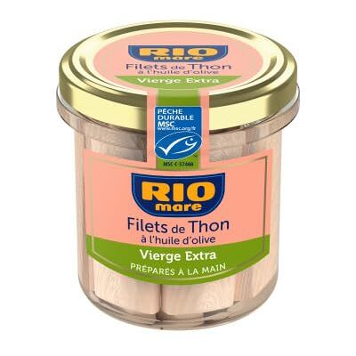 Rio Filets de thon huile d olive vierge extra, 130g - Publicité Rio Filets de thon huile d olive vierge extra, 130g - Publicité