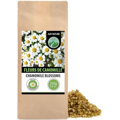 Alpi Nature Camomille Infusion 250g, Fleurs de Camomille Séchées, Thé en Vrac - Publicité Alpi Nature Camomille Infusion 250g, Fleurs de Camomille Séchées, Thé en Vrac - Publicité