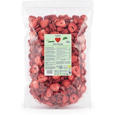 nut&me Fraises Lyophilisées en Tranches 350 g – 100% Fraise séchée, fruits Freeze Dried croquants, snack sain sans sucres ajoutés, additifs, gluten ni OGM sachet refermable ZIP - Publicité nut&me Fraises Lyophilisées en Tranches 350 g – 100% Fraise séchée, fruits Freeze Dried croquants, snack sain sans sucres ajoutés, additifs, gluten ni OGM sachet refermable ZIP - Publicité