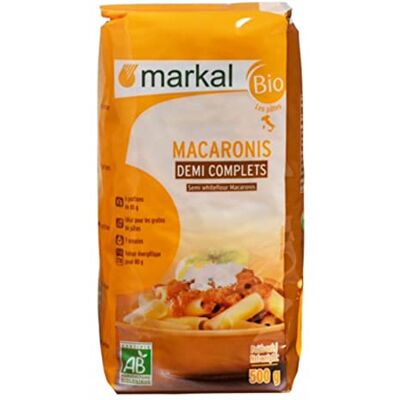 Markal Macaronis demi,complets, 500g, - Publicité Markal Macaronis demi,complets, 500g, - Publicité
