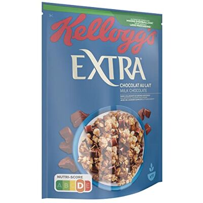 Kellogg's Céréales Extra Chocolat au Lait 500g - Publicité Kellogg's Céréales Extra Chocolat au Lait 500g - Publicité