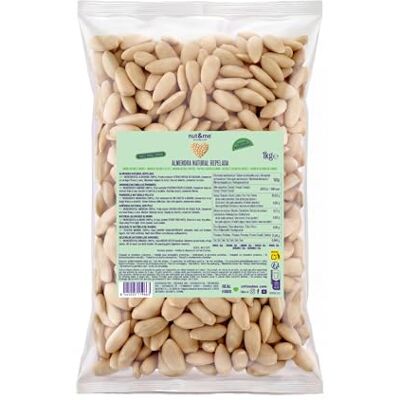 nut&me Amandes blanchies 1 kg Amande naturelle décortiquée Sans additifs ni conservateurs Source de protéines Sans sel - Publicité nut&me Amandes blanchies 1 kg Amande naturelle décortiquée Sans additifs ni conservateurs Source de protéines Sans sel - Publicité