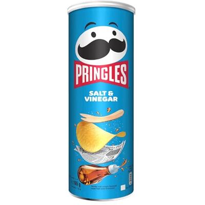 Pringles salt & vinegar Le paquet de 165g - Publicité Pringles salt & vinegar Le paquet de 165g - Publicité