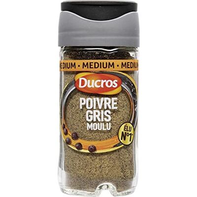 DUCROS Médium Poivre Gris Moulu avec Opercule Fraîcheur 36g (lot de - Publicité DUCROS Médium Poivre Gris Moulu avec Opercule Fraîcheur 36g (lot de - Publicité