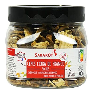 Sabarot Cèpes extra séchés France 100g - Publicité Sabarot Cèpes extra séchés France 100g - Publicité