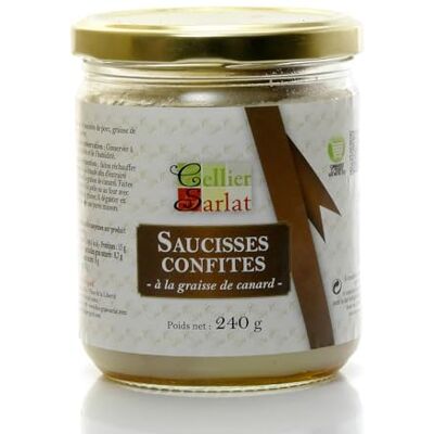Cellier du Périgord Saucisses confites à la graisse de canard 240g - Publicité Cellier du Périgord Saucisses confites à la graisse de canard 240g - Publicité