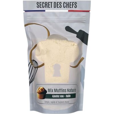 Secret des Chefs – MIX, préparation pour Muffins Nature 300g – Qualité Professionnelle – à façonner avec nos pépites, chunks, pistaches, amandes - Publicité Secret des Chefs – MIX, préparation pour Muffins Nature 300g – Qualité Professionnelle – à façonner avec nos pépites, chunks, pistaches, amandes - Publicité