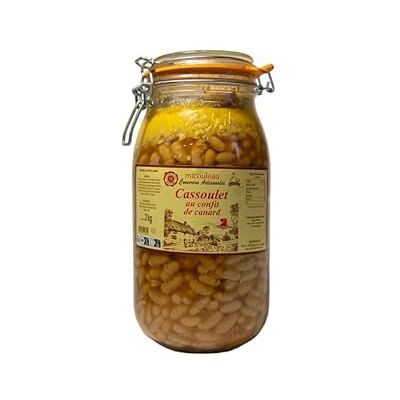 MICOULEAU Cassoulet au Confit de Canard Plat Préparé en Bocal de 2000g Maison produit du sud ouest plat cuisiné à offrir 4 personnes - Publicité MICOULEAU Cassoulet au Confit de Canard Plat Préparé en Bocal de 2000g Maison produit du sud ouest plat cuisiné à offrir 4 personnes - Publicité