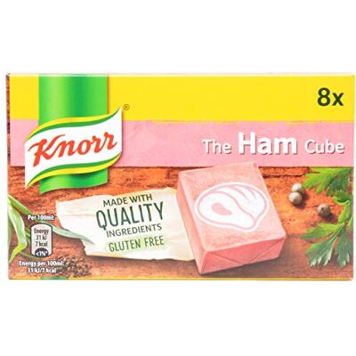Knorr Lot de 2 x 8 cubes de stock de jambon - Publicité Knorr Lot de 2 x 8 cubes de stock de jambon - Publicité