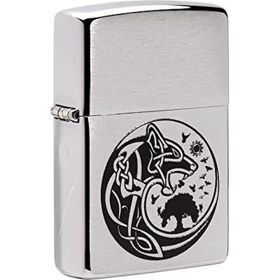 Zippo Design Viking Anti-vent Windproof Lighter - Publicité Zippo Design Viking Anti-vent Windproof Lighter - Publicité