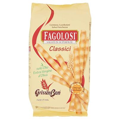 Grissinbon GRESSINS FAGOLOSI A L'HUILE D'OLIVE 250GR Produit artisanal italien - Publicité Grissinbon GRESSINS FAGOLOSI A L'HUILE D'OLIVE 250GR Produit artisanal italien - Publicité