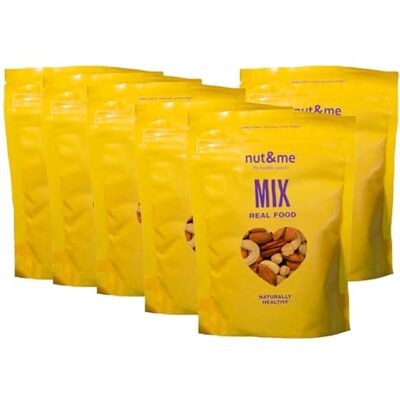 nut&me Mélange naturel de fruits secs 900 gr Sans gluten Végétalien Première qualité Riche en protéines et en fibres Keto Pack 6x150 gr - Publicité nut&me Mélange naturel de fruits secs 900 gr Sans gluten Végétalien Première qualité Riche en protéines et en fibres Keto Pack 6x150 gr - Publicité