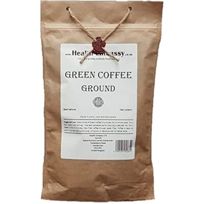 HEALTH EMBASSY Café Vert Moulu Green Coffee Ground (225g) - Publicité HEALTH EMBASSY Café Vert Moulu Green Coffee Ground (225g) - Publicité