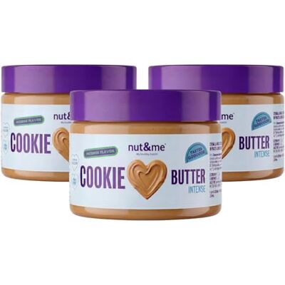 nut&me Pâte à Tartiner Goût Biscuit 750 g Élaborée à base de fruits secs Sans sucres ajoutés ni arômes artificiels Vegan, sans gluten Saveur intense & riche en fibres végétales Pack 3 x 250g - Publicité nut&me Pâte à Tartiner Goût Biscuit 750 g Élaborée à base de fruits secs Sans sucres ajoutés ni arômes artificiels Vegan, sans gluten Saveur intense & riche en fibres végétales Pack 3 x 250g - Publicité
