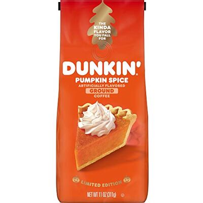 Dunkin' Donuts Dunkin Donuts Ground Coffee Pumpkin Spice 11 Ounces - Publicité Dunkin' Donuts Dunkin Donuts Ground Coffee Pumpkin Spice 11 Ounces - Publicité