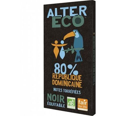 géneric Alter Eco Chocolat Noir République Dominicaine 80% 100G (Lot de 4) - Publicité géneric Alter Eco Chocolat Noir République Dominicaine 80% 100G (Lot de 4) - Publicité