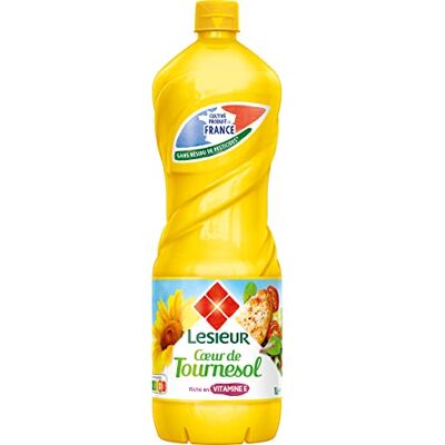 AUCHAN Lot de 3 unités *** LESIEUR Huile cœur de tournesol cultivé et produit en France 1l - Publicité AUCHAN Lot de 3 unités *** LESIEUR Huile cœur de tournesol cultivé et produit en France 1l - Publicité
