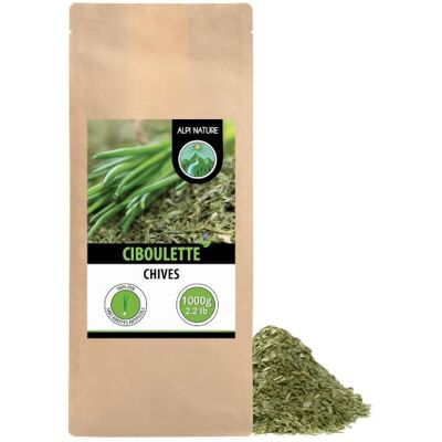 Alpi Nature Ciboulette Séchée 1kg, Ciboulette Hachée, Épice pour Cuisiner, Garnir, Sauces et Trempettes - Publicité Alpi Nature Ciboulette Séchée 1kg, Ciboulette Hachée, Épice pour Cuisiner, Garnir, Sauces et Trempettes - Publicité