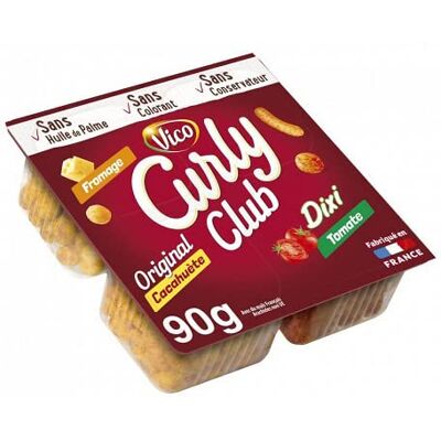 genéric CURLY Curly Club 90G Quatre Articles - Publicité genéric CURLY Curly Club 90G Quatre Articles - Publicité