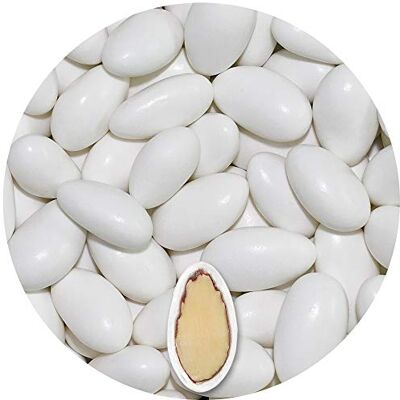 EinsSein 500g Dragées Amandes Gracile midi blanc brillant ca. 150 pièce Dragees Mariage Baptême Communion Célébrer Fête Candybar Confiserie Candy Bar Cadeaux Invités Bonbons Amande Premium - Publicité EinsSein 500g Dragées Amandes Gracile midi blanc brillant ca. 150 pièce Dragees Mariage Baptême Communion Célébrer Fête Candybar Confiserie Candy Bar Cadeaux Invités Bonbons Amande Premium - Publicité