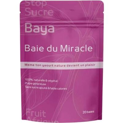 BAYA 20 baies effet sucrant déshydratées-Goût sucré sans sucre-100% naturel & vegan – Alternative idéale pour diabétiques,sportifs & régimes faibles en sucre-Savoure enfin ton yaourt nature, citron… - Publicité BAYA 20 baies effet sucrant déshydratées-Goût sucré sans sucre-100% naturel & vegan – Alternative idéale pour diabétiques,sportifs & régimes faibles en sucre-Savoure enfin ton yaourt nature, citron… - Publicité