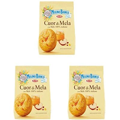 Mulino Bianco 3X Cuor di Mela Biscuits Italiens aux Morceaux de Pomme Véritables et Purée de Pomme 300g - Publicité Mulino Bianco 3X Cuor di Mela Biscuits Italiens aux Morceaux de Pomme Véritables et Purée de Pomme 300g - Publicité