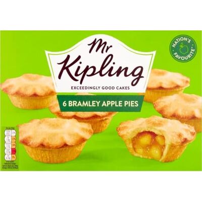 Mr Kipling Bramley Tartes aux pommes, 6 x 59 g - Publicité Mr Kipling Bramley Tartes aux pommes, 6 x 59 g - Publicité