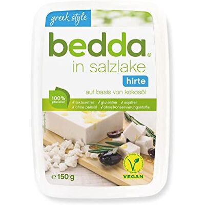 Veggie bedda Hirte in Salzlake (Alternative végane au fromage) 150g - Publicité Veggie bedda Hirte in Salzlake (Alternative végane au fromage) 150g - Publicité