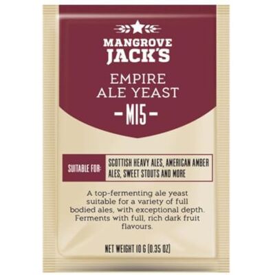 Mangrove Jack's Levure à bière sèche Empire Ale M15-10g - Publicité Mangrove Jack's Levure à bière sèche Empire Ale M15-10g - Publicité