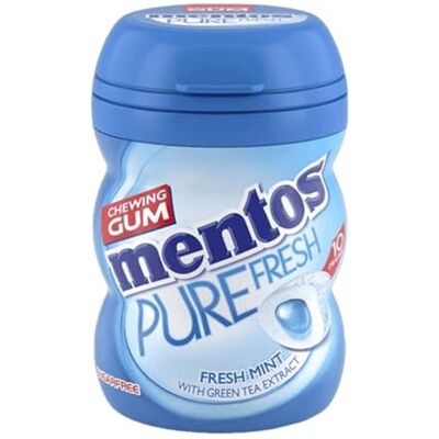 Mentos - Pure Fresh - Menthe - 10 bocaux - Chewing Gum - Publicité Mentos - Pure Fresh - Menthe - 10 bocaux - Chewing Gum - Publicité