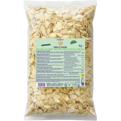 nut&me Amande efilées 1 kg Tranches d'amandes blanchies Amandes crues Sans additifs ni conservateurs Sources de protéines Sans sel - Publicité nut&me Amande efilées 1 kg Tranches d'amandes blanchies Amandes crues Sans additifs ni conservateurs Sources de protéines Sans sel - Publicité