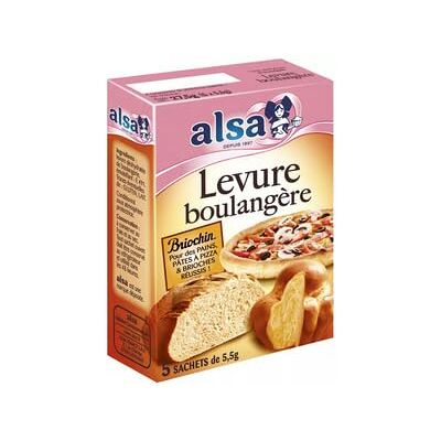 Alsa Levure Boulangere Briochin (x5) 27,5 g - Publicité Alsa Levure Boulangere Briochin (x5) 27,5 g - Publicité