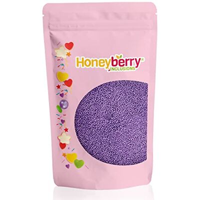 Honeyberry Vermicelles Pâtisserie Naturels et Comestibles 200g – Vermicelles de Sucres Décoratifs Colorés, Idéaux Pour Décorer Gâteaux, Biscuits et Desserts – Produit dans l’UE (Nonpareils Violettes) - Publicité Honeyberry Vermicelles Pâtisserie Naturels et Comestibles 200g – Vermicelles de Sucres Décoratifs Colorés, Idéaux Pour Décorer Gâteaux, Biscuits et Desserts – Produit dans l’UE (Nonpareils Violettes) - Publicité