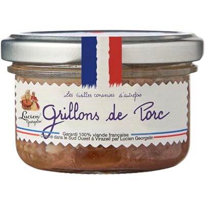LUCIEN GEORGELIN Grillons de Porc Lot de 9 Pots de 70g - Publicité LUCIEN GEORGELIN Grillons de Porc Lot de 9 Pots de 70g - Publicité