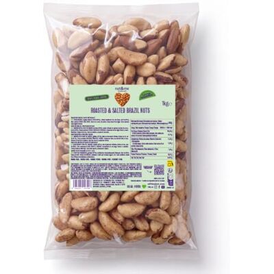 nut&me Noix du Brésil grillées et salées 1 kg - Publicité nut&me Noix du Brésil grillées et salées 1 kg - Publicité