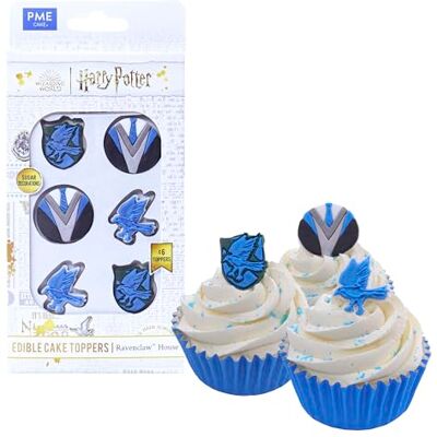 PME Harry Potter Set de 6 Toppers de Cupcakes Comestibles, Serdaigle/Ravenclaw - Publicité PME Harry Potter Set de 6 Toppers de Cupcakes Comestibles, Serdaigle/Ravenclaw - Publicité
